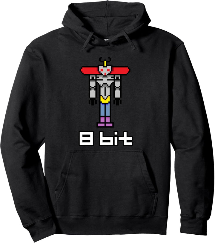 8 Bit Warrior: Great Retro 8Bit Sci Fi Pixel Style Art Lover Pullover Hoodie