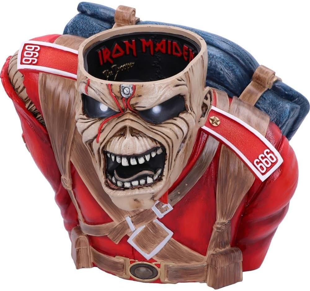 Nemesis Now Iron Maiden The Trooper Büste Box 26,5 cm, rot, 26.5cm
