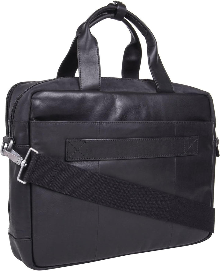 Strellson - brick lane charles briefbag mhz Dunkelbraun 39X30X11 Farbe:schwarz / Material:polyester,