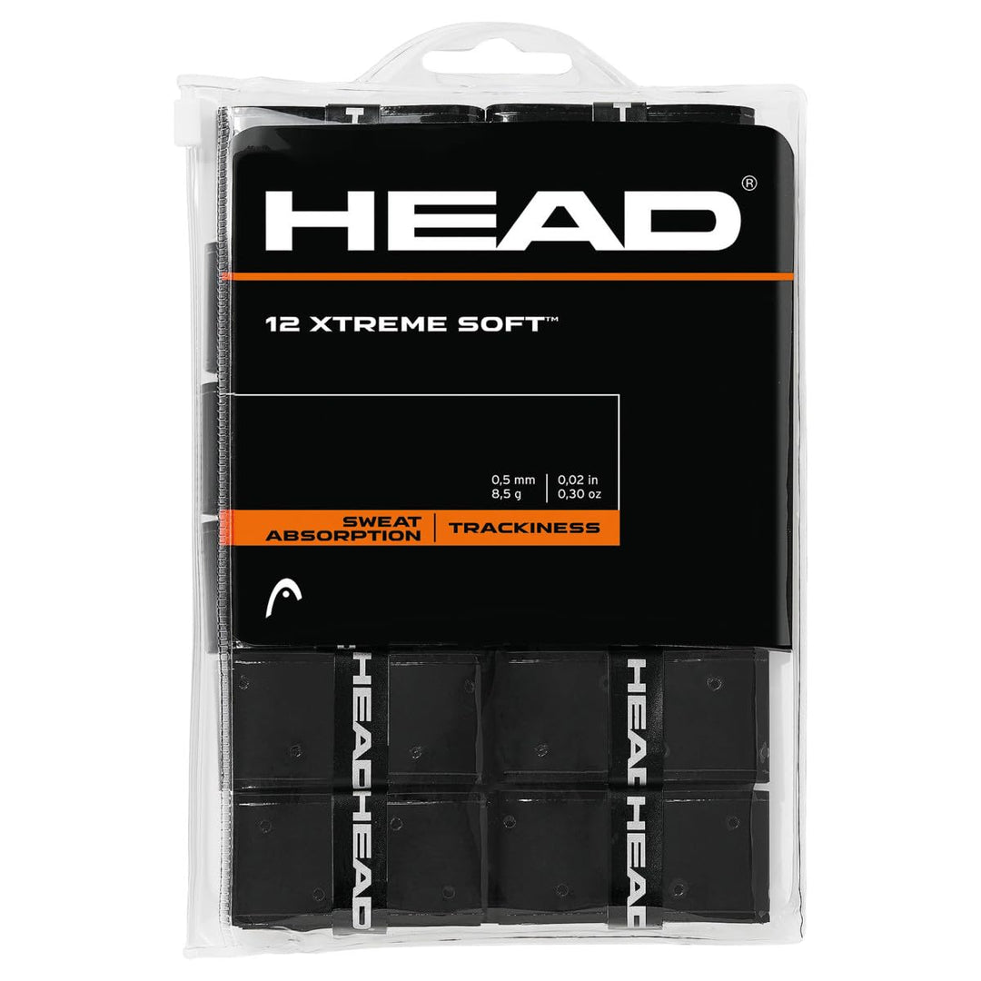 HEAD 12 Xtremesoft Griffband Schwarz Einheitsgrösse Single, Schwarz Einheitsgrösse Single