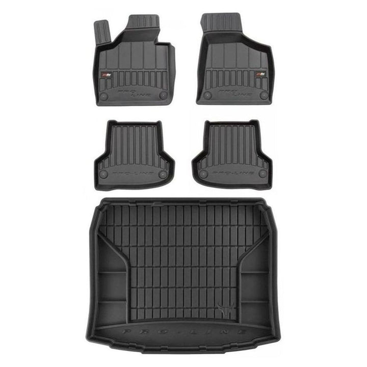 M MOTOS Satz Gummifussmatten und Kofferraummatten für Audi A3 8P 2003-2013, Audi A3 Sportback 8P 200