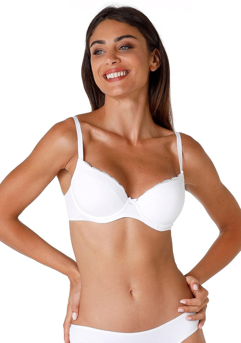 Lovable BH Balconette mit Bügel Sensual Touch Damen, 70 / B Bianco (White 003)