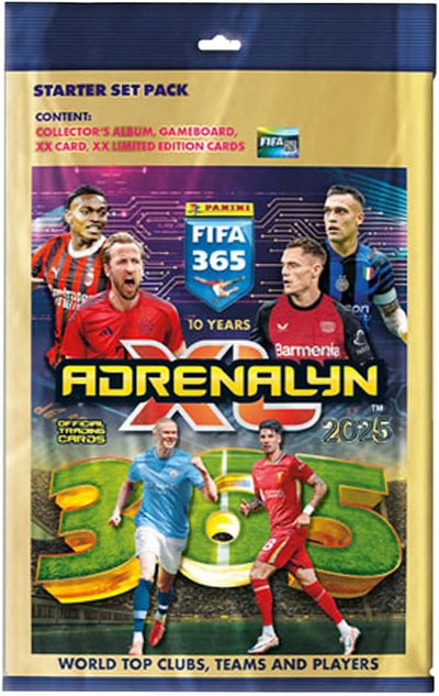 FIFA 365 Adrenalyn XL 2025 Trading Cards (1 Display + 1 Starter)