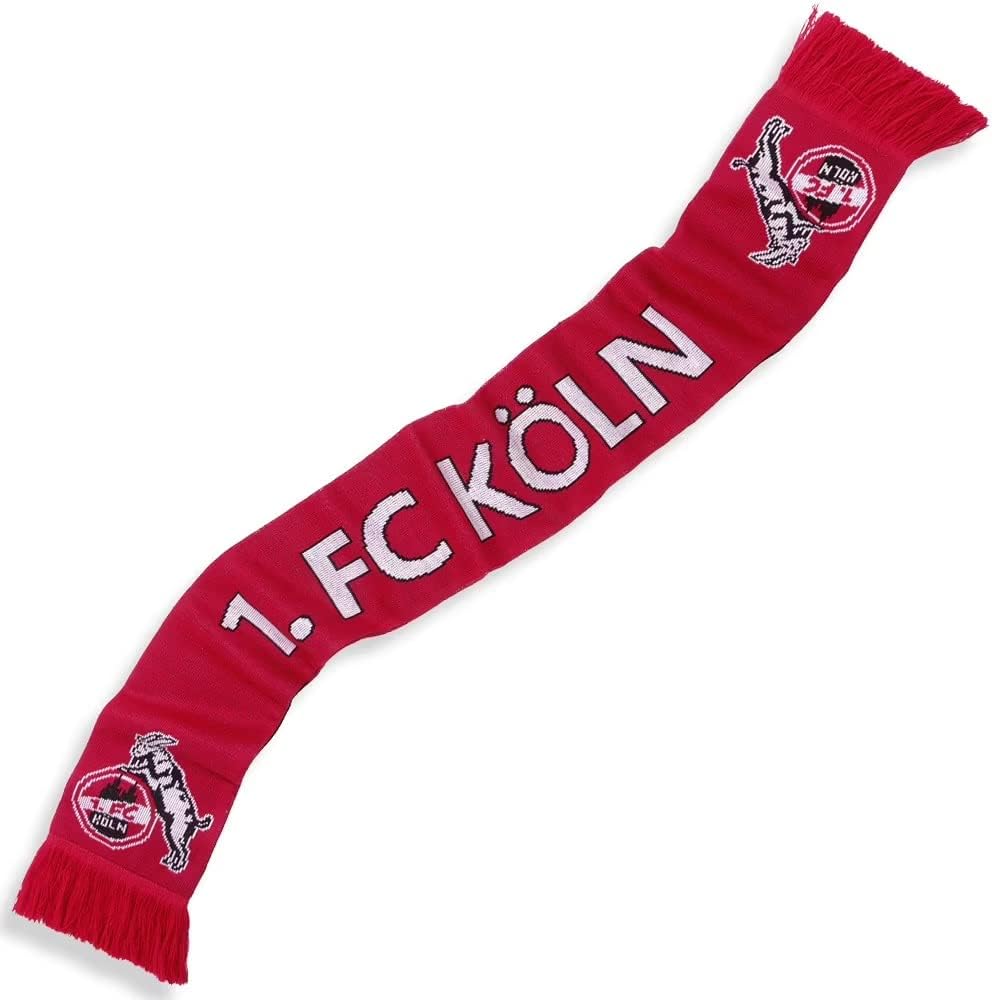 1. FC Köln Strickschal - Domstadt - Fanschal Schal - Plus Lesezeichen I Love Köln