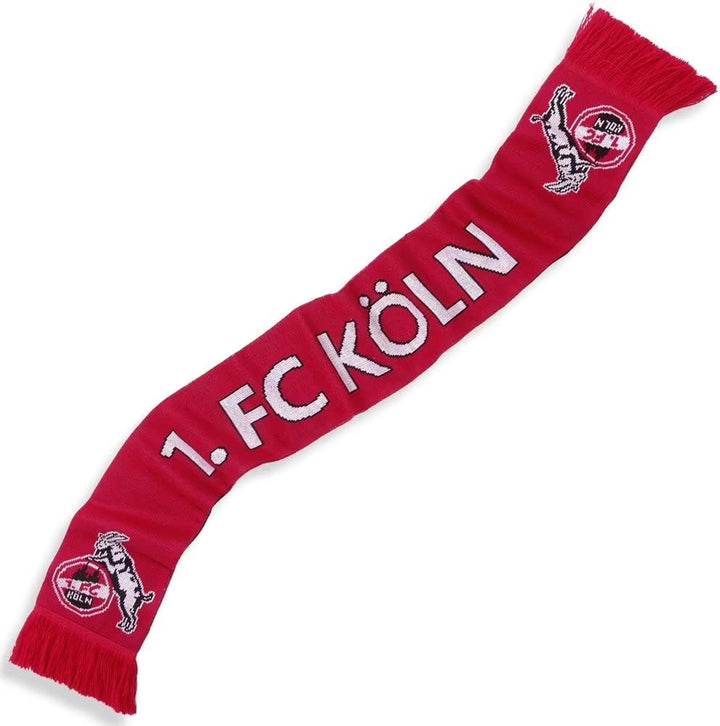1. FC Köln Strickschal - Domstadt - Fanschal Schal - Plus Lesezeichen I Love Köln