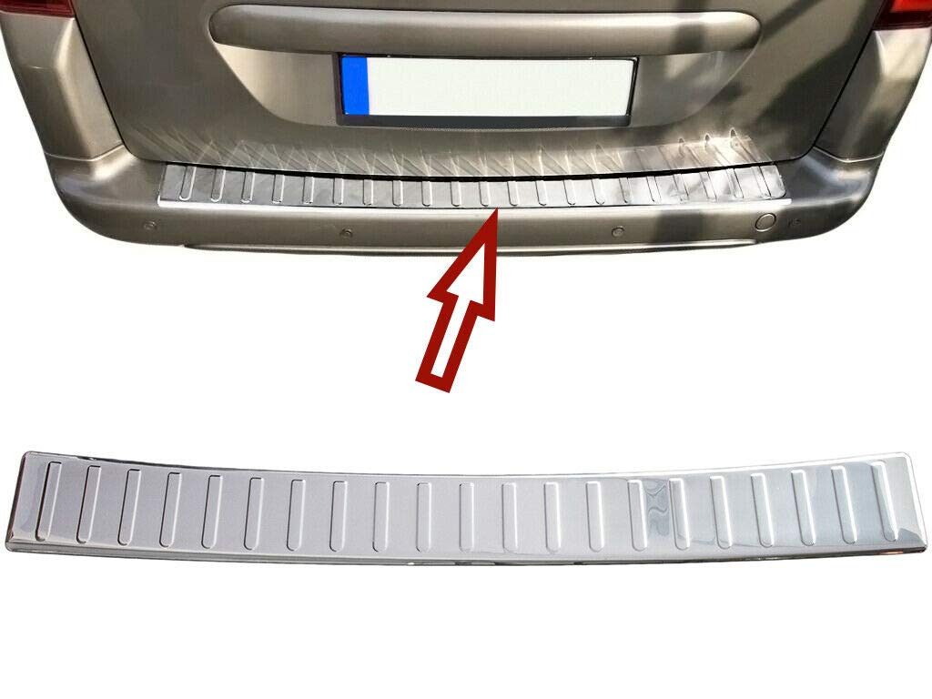 Recambo CT-LKS-1040 LADEKANTENSCHUTZ EDELSTAHL für CITROEN BERLINGO II, PARTNER TEPEE, mit ABKANTUNG