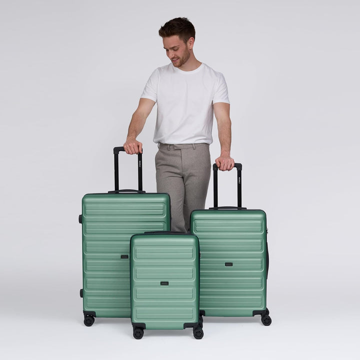 REDOLZ Essentials 08 Hartschalen 3er Koffer-Set Damen/Herren | Leichte Reise-Trolleys - hochwertiges