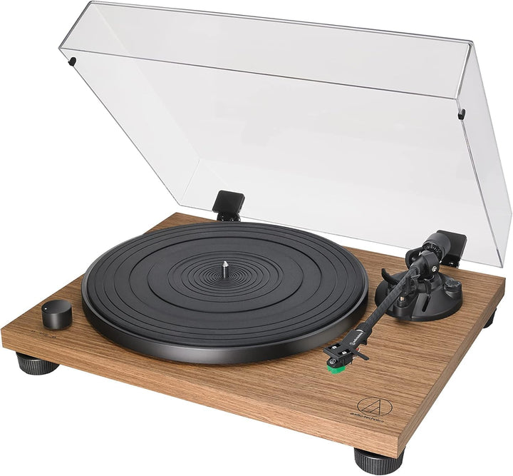 Audio-Technica LPW40WN Manueller Plattenspieler mit Riemenantrieb Walnuss