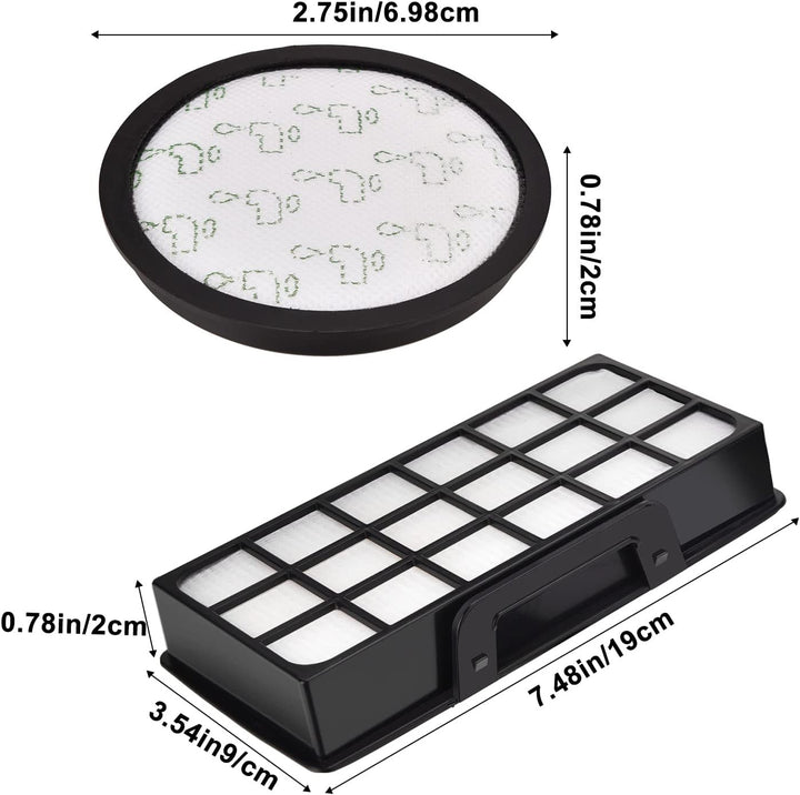 2 Stück HEPA Filter für Rowenta ZR903701 Silence Force Cyclonic Staubsauger ro76xx, ro7611 ro7612 ro