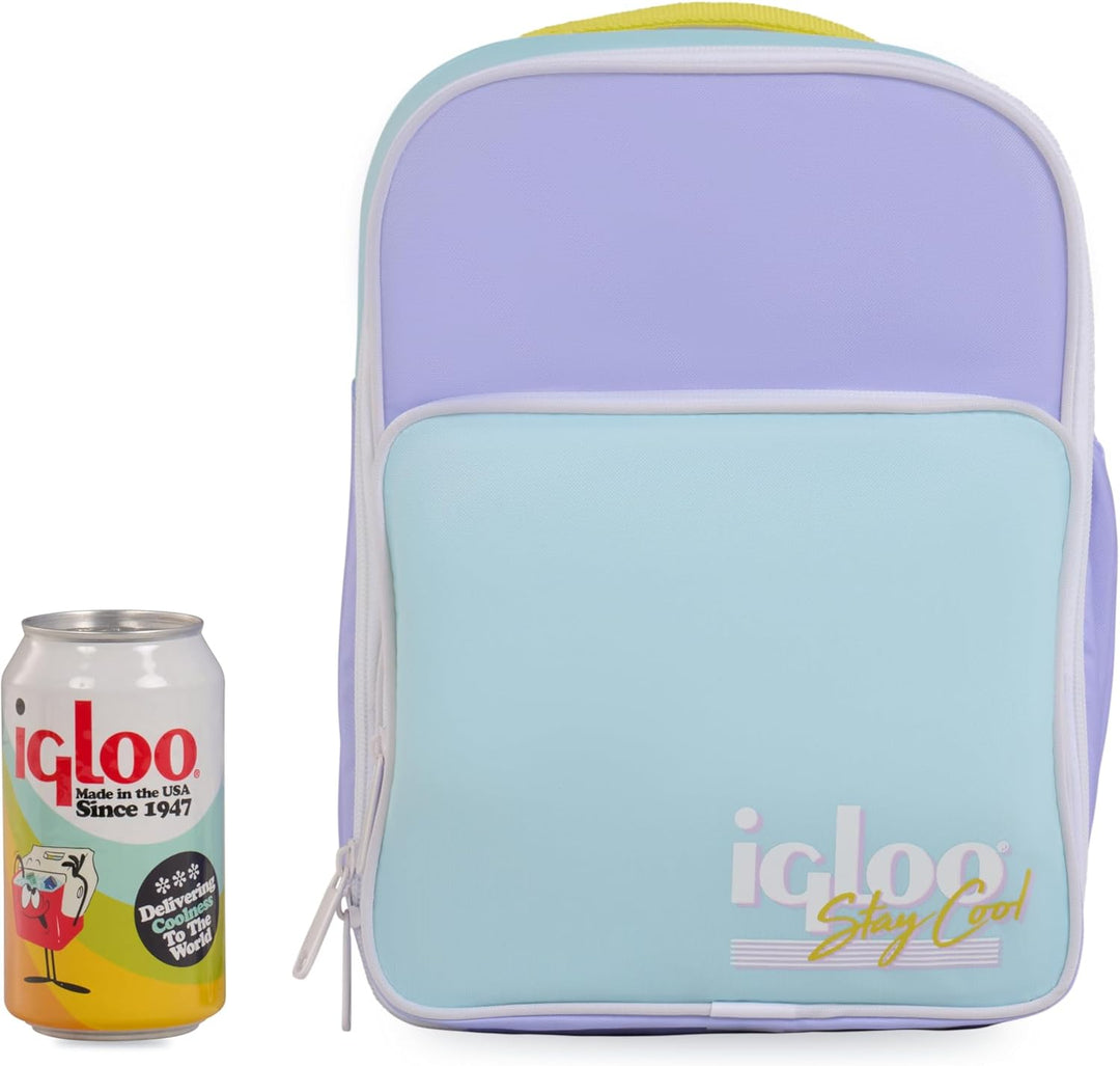 Igloo Retro Mini Kühl-Rucksack 9 L Violett, 9 L Violett
