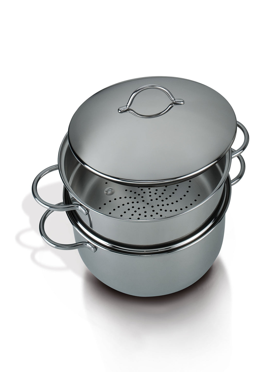 Barazzoni vaporset vaporset ohne Boden 24 cm Edelstahl 18/10 – Made in Italy, Edelstahl, Stahl, Damp