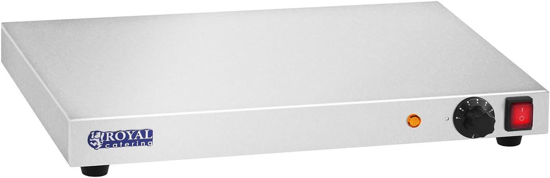 Royal Catering - Warmhalteplate Heizplatte Speisenwärmer (250 W, Edelstahl, Breite 50 cm)