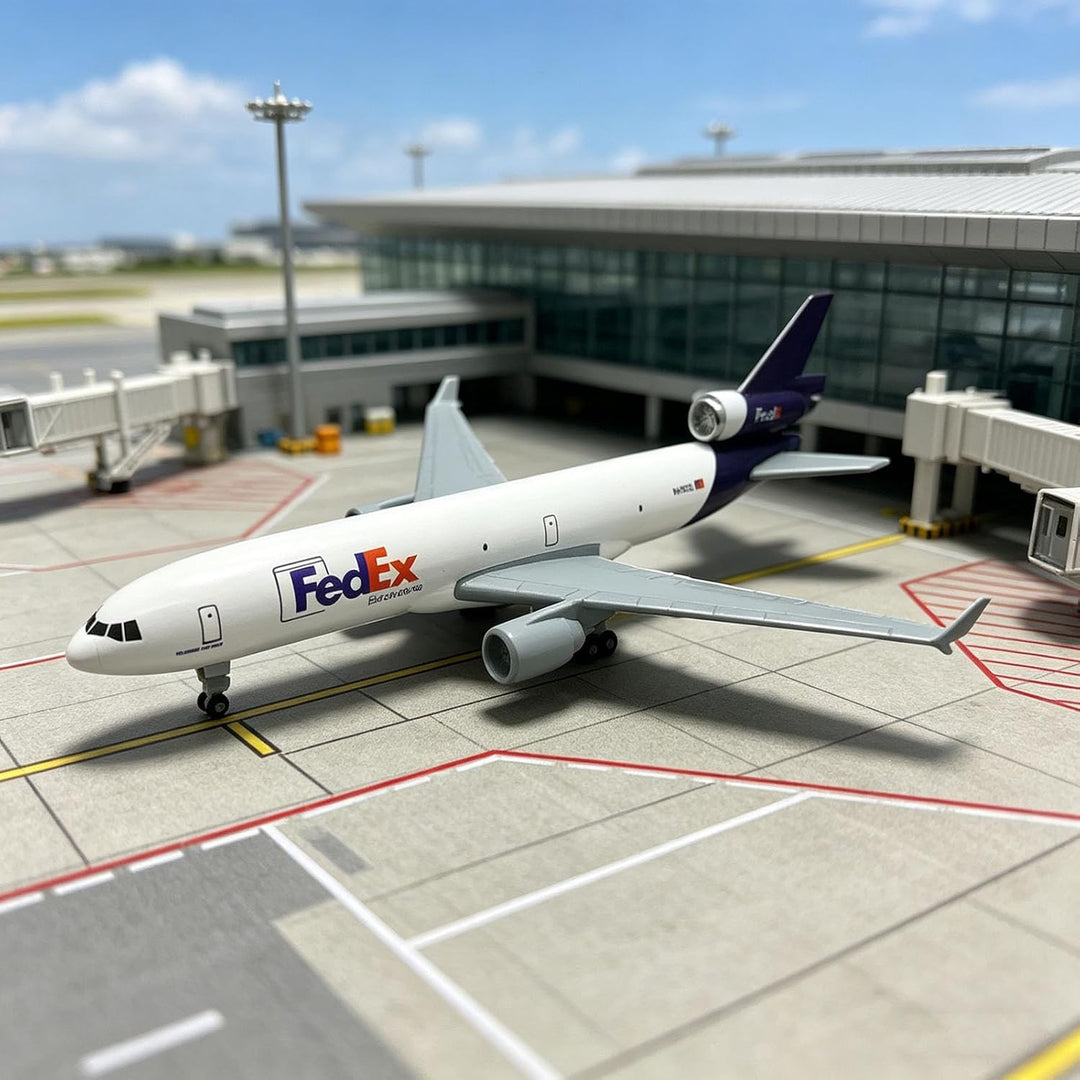 TECKEEN Alloy MD-11 Airlines Aircraft 1:400 Simulation Science Exhibition Model Display Model