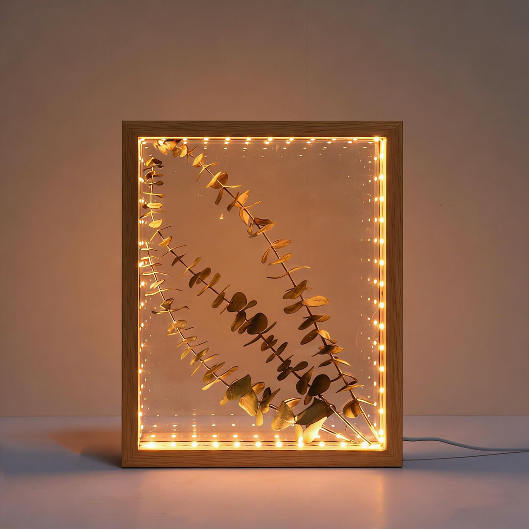 HanYun 3D Bilderrahmen Zum Befüllen mit LED, 21.5X26.5cm Bilderrahmen n tiefer 3.8cm, Objektrahmen 3