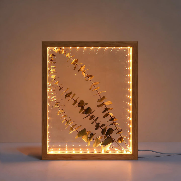 HanYun 3D Bilderrahmen Zum Befüllen mit LED, 21.5X26.5cm Bilderrahmen n tiefer 3.8cm, Objektrahmen 3