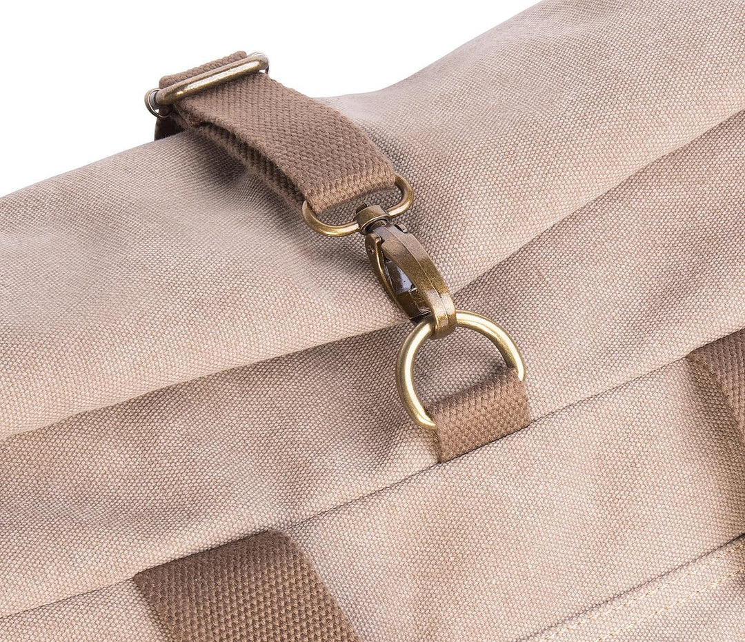 Xcase Laptop Tasche: Kompakter Rolltop-Canvas-Rucksack, Laptopfach, Reissverschluss, 30 l (Fahrradru