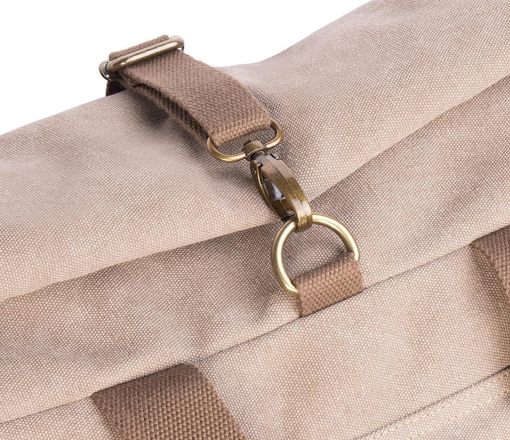 Xcase Laptop Tasche: Kompakter Rolltop-Canvas-Rucksack, Laptopfach, Reissverschluss, 30 l (Fahrradru