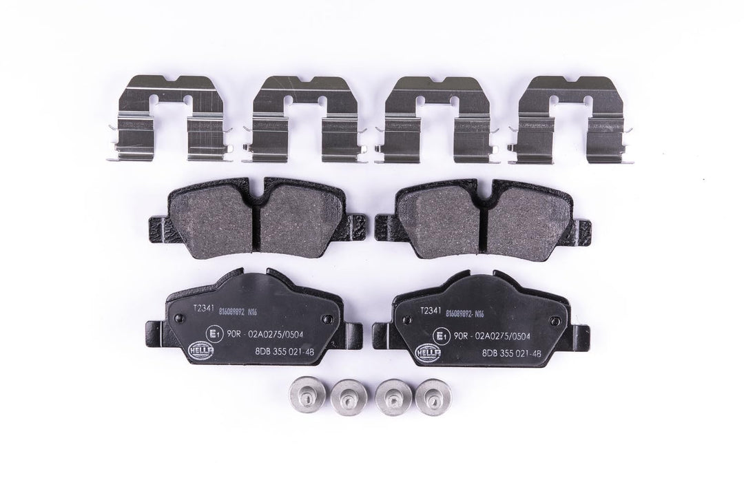 HELLA PAGID 8DB 355 021-481 Bremsbelagsatz - T2341 - Dicke/Stärke: 16.6mm - Bremssystem: TRW - für V