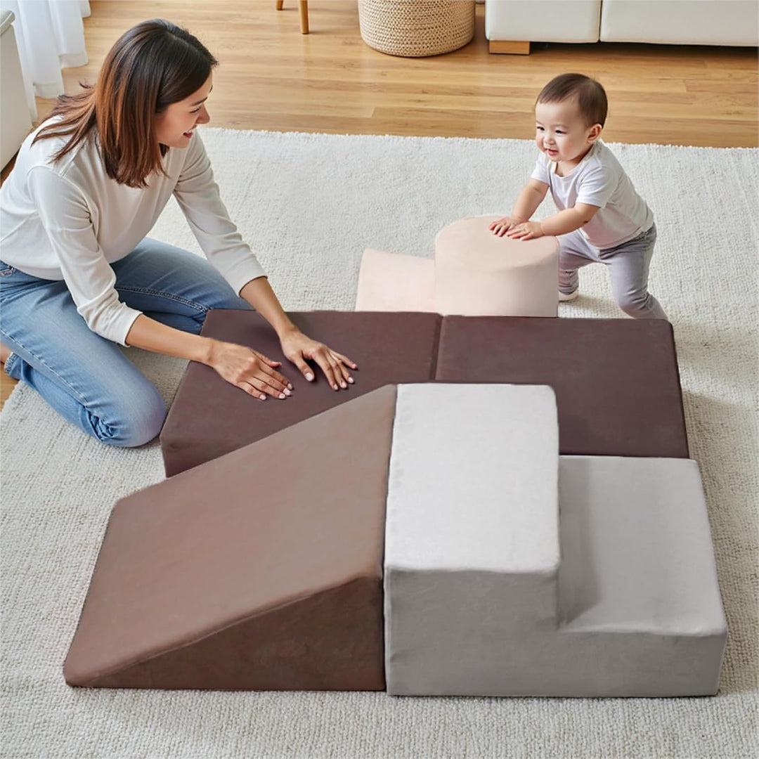 BanaSuper Schaumstoff-Kletterblöcke für Kinder, Schaumstoff Bausteine XXL, EN71-zertifiziert, Kinder