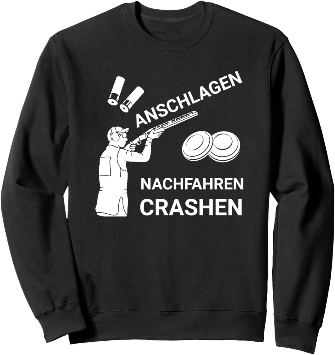 Tontaubenschiessen I Skeet Tontaube Motiv für Sportschützen Sweatshirt