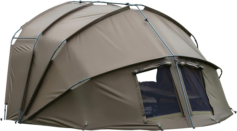 MK-Angelsport 1-2 Personen Karpfenzelt Angelzelt Bivvy Fort Knox 2.0 Anglerzelt - 160cm hohe Innenka