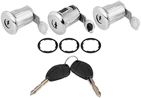 252522 Autotürschloss Barrel Set mit Schlüssel Ersatz für Peugeot Partner Citroen Berlingo Xsara(#1)