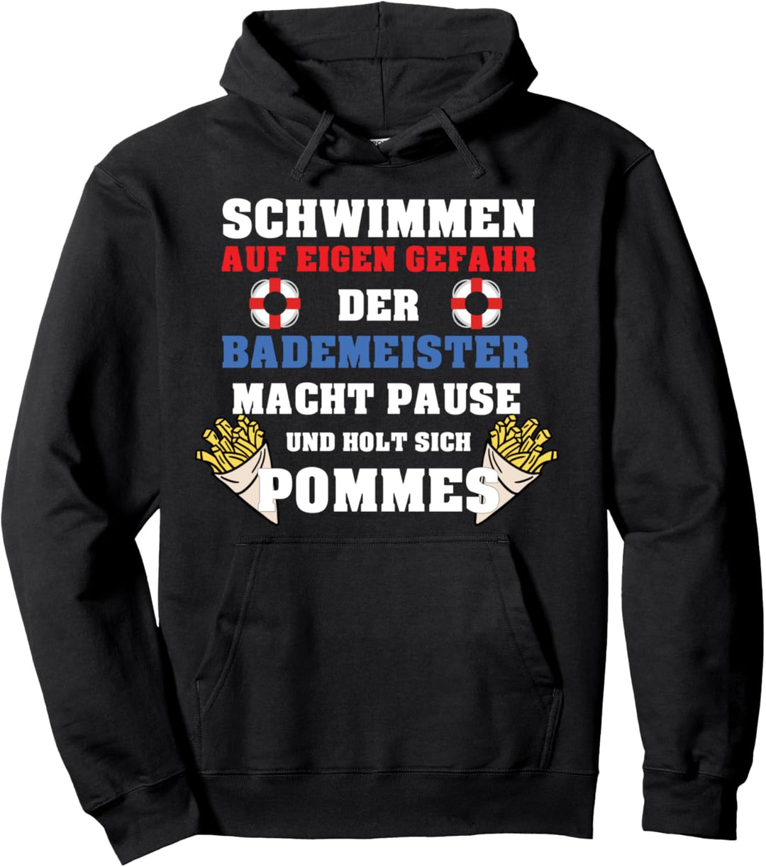 Bademeister Rettungsschwimmer Schwimmlehrer Schwimmbad Pullover Hoodie