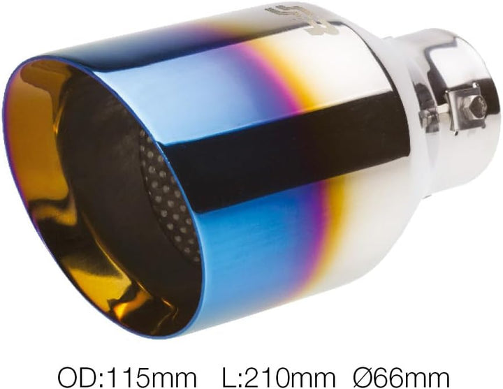 Simoni Racing TRX/20B Auspuff Universal Inox, Titanium Look