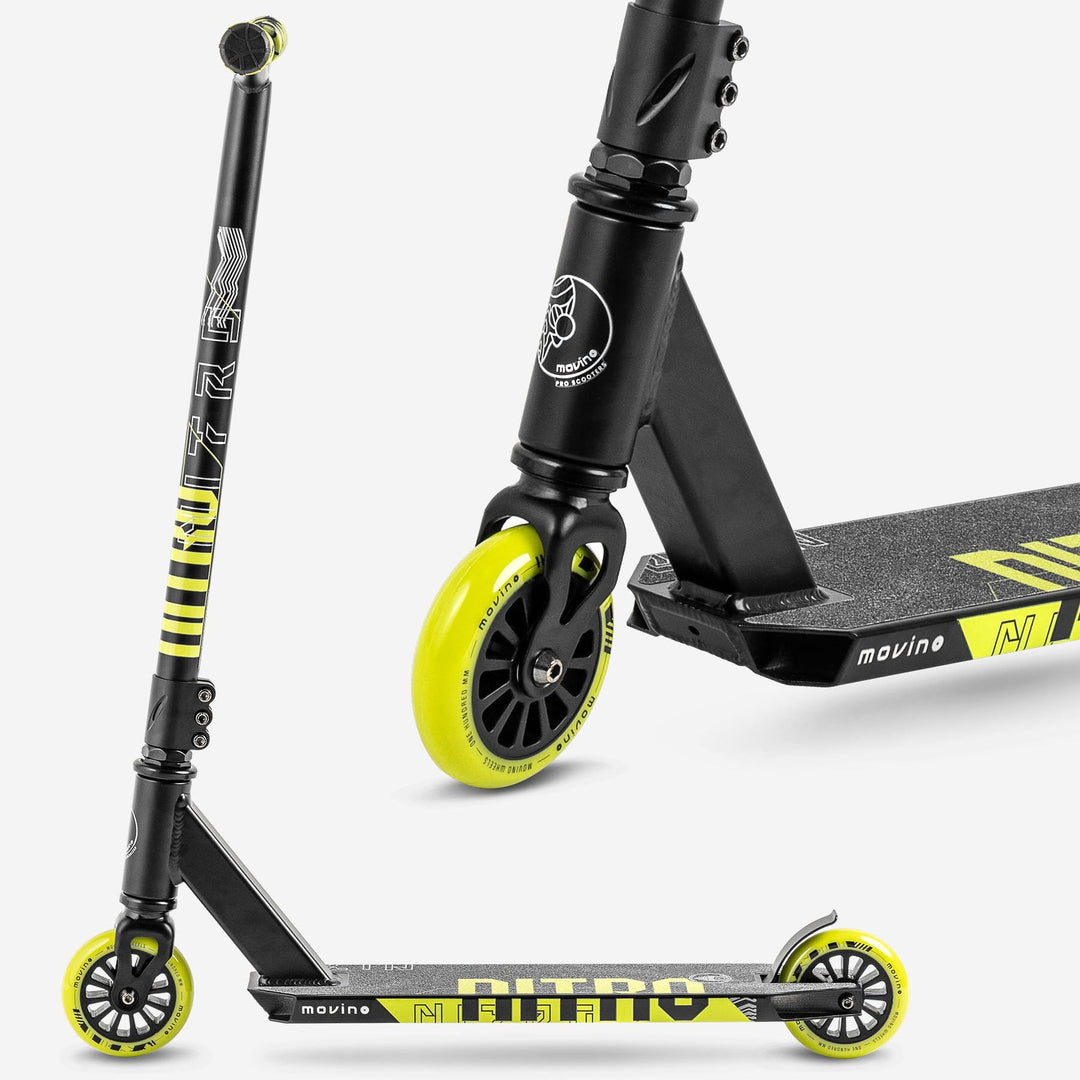 Movino Nitro Stunt Scooter Roller Professioneller Freestyle Trick Scooter für Jugendliche &amp; Erwachse
