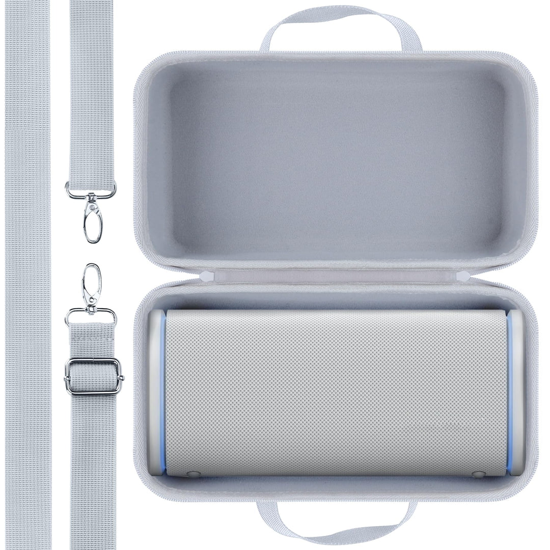 Lebakort Hart Schutz Hülle Etui Tasche für Sony ULT Field 5 Tragbarer Lautsprecher Grau, Grau