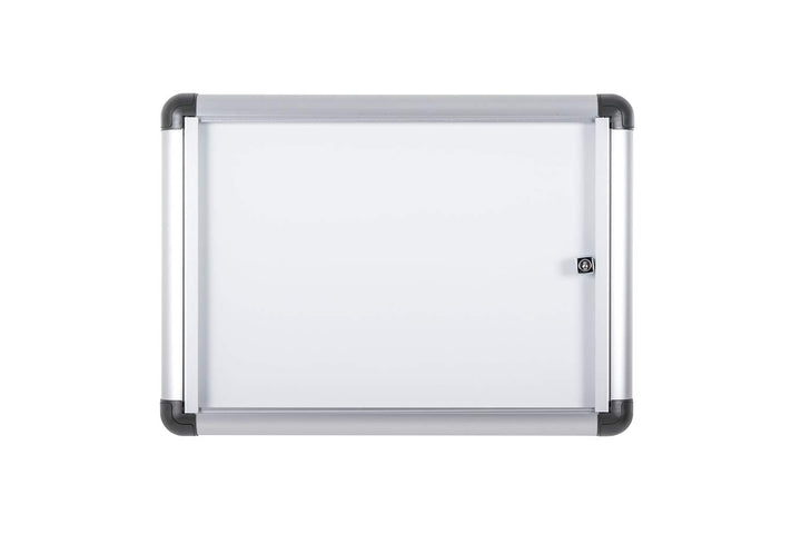 Bi-Office-Vitrine für den Innenbereich mit zusätzlichem, abschliessbarem magnetischem Whiteboard, Gr