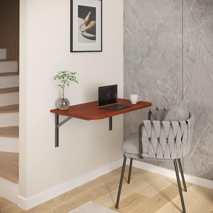 AKKE Klapptisch Wandklapptisch Esstisch - Klappbar Faltbar Platzsparend - Abgerundete Ecken - 80cm x