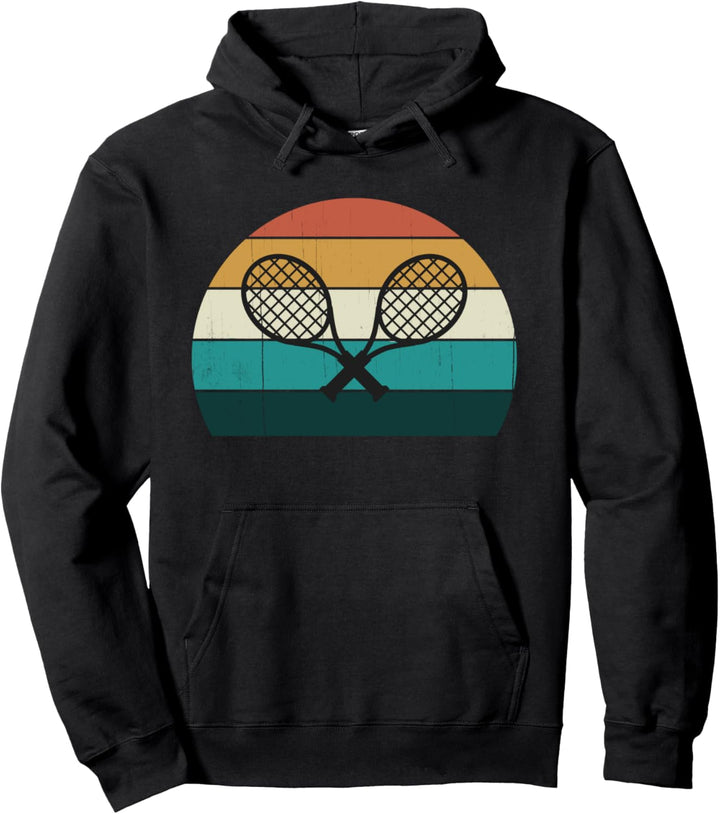 Retro Tennisschläger / Schläger - Vintage Ball Server / Shot Pullover Hoodie