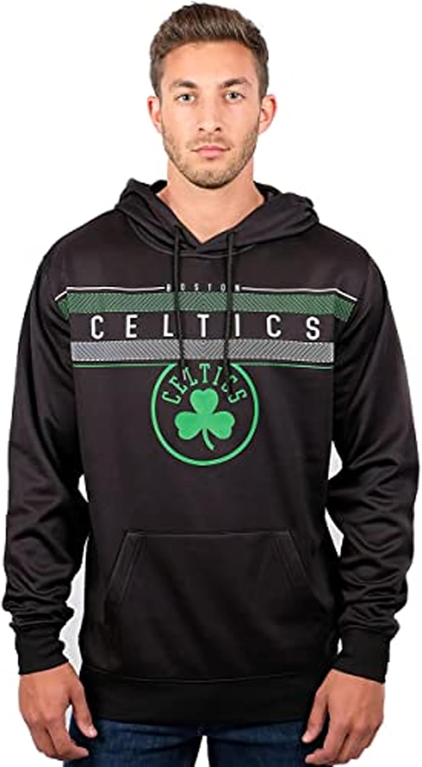 Ultra Game Erwachsene Poly Midtown NBA Herren Fleece Hoodie Pullover Sweatshirt Boston Celtics S Sch