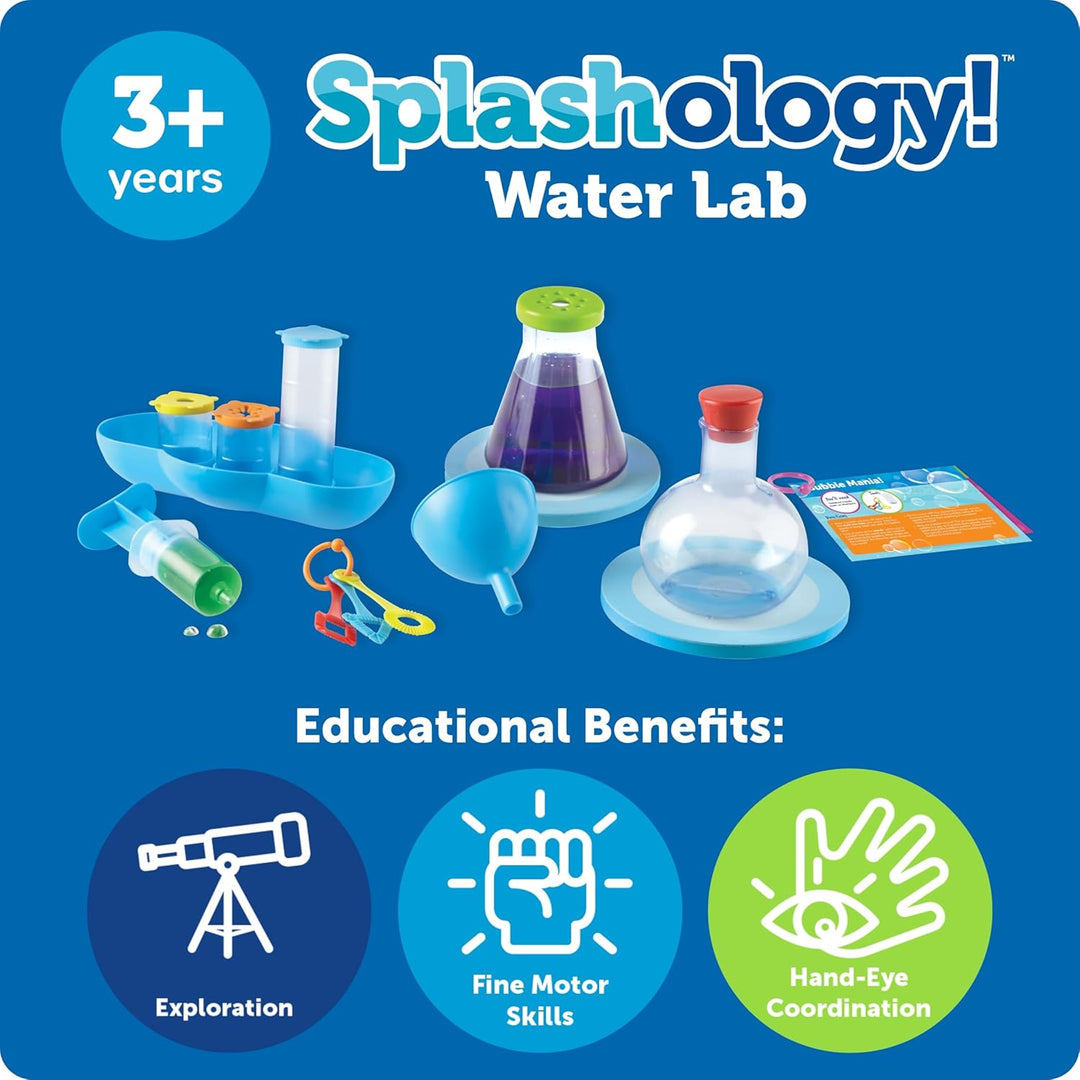 Learning Resources Splashology! Wasser-Experimentierkasten, ab 3 Jahren, Mint-Spielzeug für Kinder,