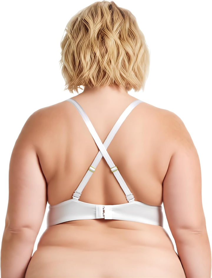 Curve Muse Damen Übergrösse Vollständige Abdeckung Bügel vorne schliessen BHs-1PK oder 2PK 70D Elfen