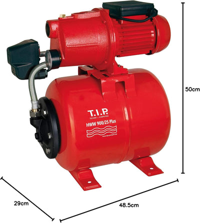 T.I.P. Hauswasserwerk Guss (2.800 l/h Fördermenge, 42 m Förderhöhe, 4,2 bar Druck, 600 W, Installati