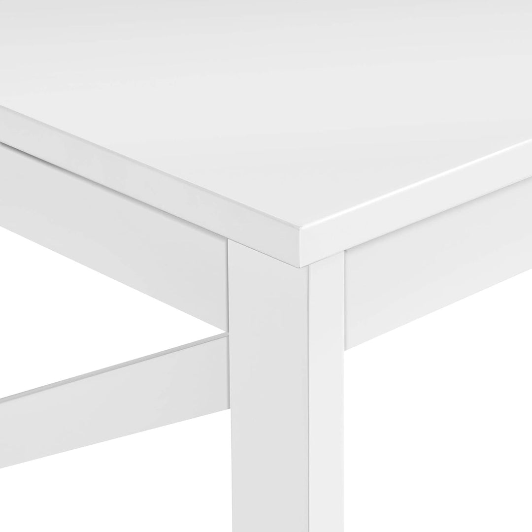 Yaheetech Couchtisch Kaffeetisch mit 2 Ablagen Sofatisch X-Form Stütze Wohnzimmertisch aus Holz Einf