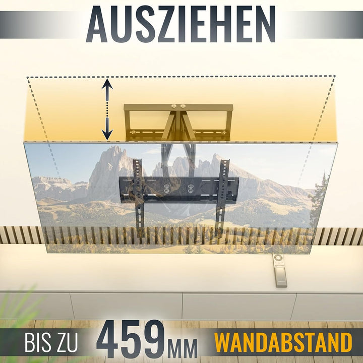 RICOO TV Wandhalterung Fernseher Schwenkbar Neigbar für 30-65 Zoll, Universal TV Halterung R08, Fern