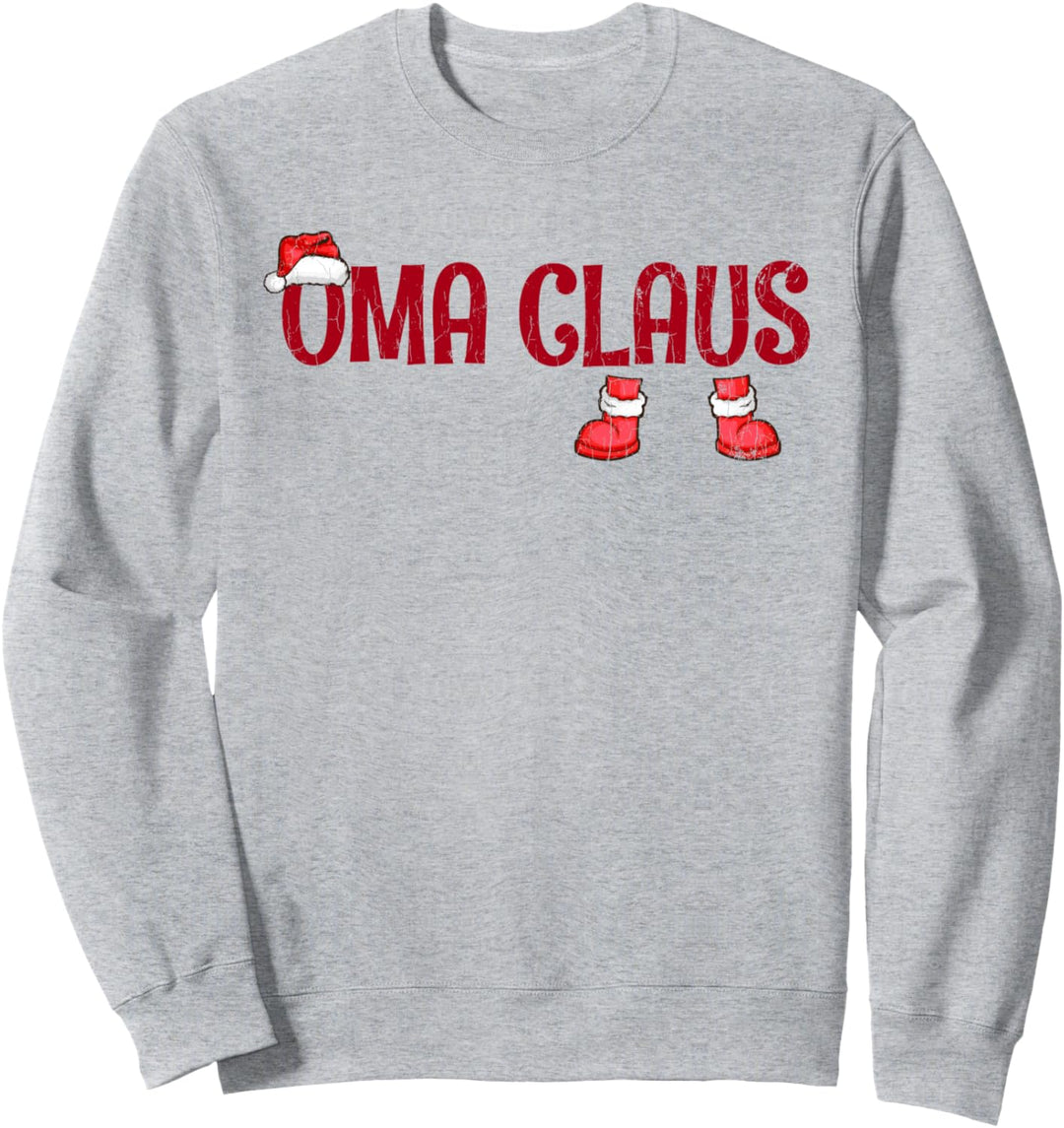 Oma Claus Lustiges Weihnachts-Geschenk Familien Sweatshirt