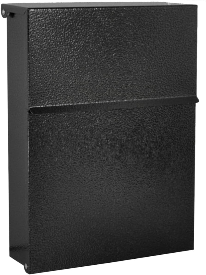 ALSTEN TECH Designer Briefkasten Wandbriefkasten Postkasten ohne Zeitungsfach Schwarz Antik RAL 9005