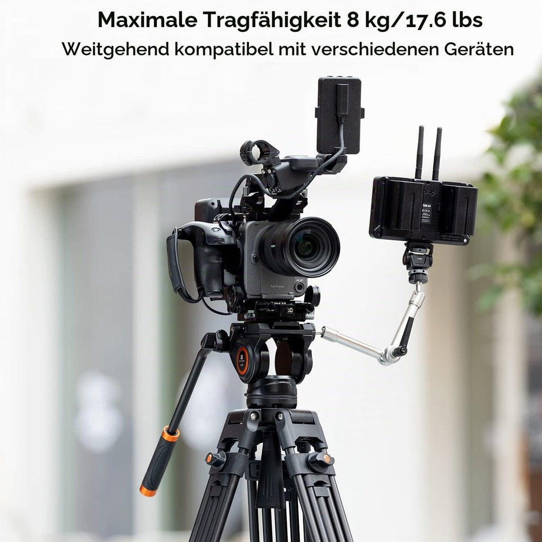 K&amp;F Concept Video Stativ System mit 360° Fluidkopf, Heavy Duty Tripod, Alu Stativ 184cm für Kameras