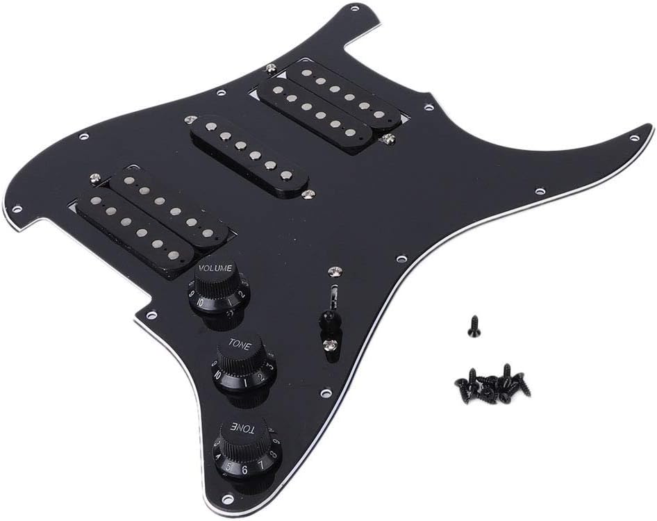 11 Loch Prewired Loaded, Strat Loaded Pickguard, Humbucker Pickups Set mit vorverdrahtetem HSH-Tonab