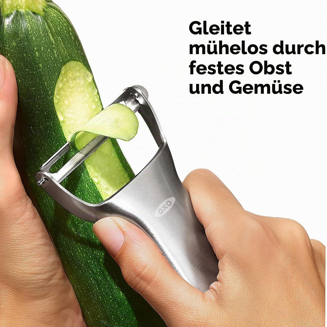 OXO Steel Y-Schäler aus Edelstahl Silber Y-Schäler, Silber Y-Sch&amp;