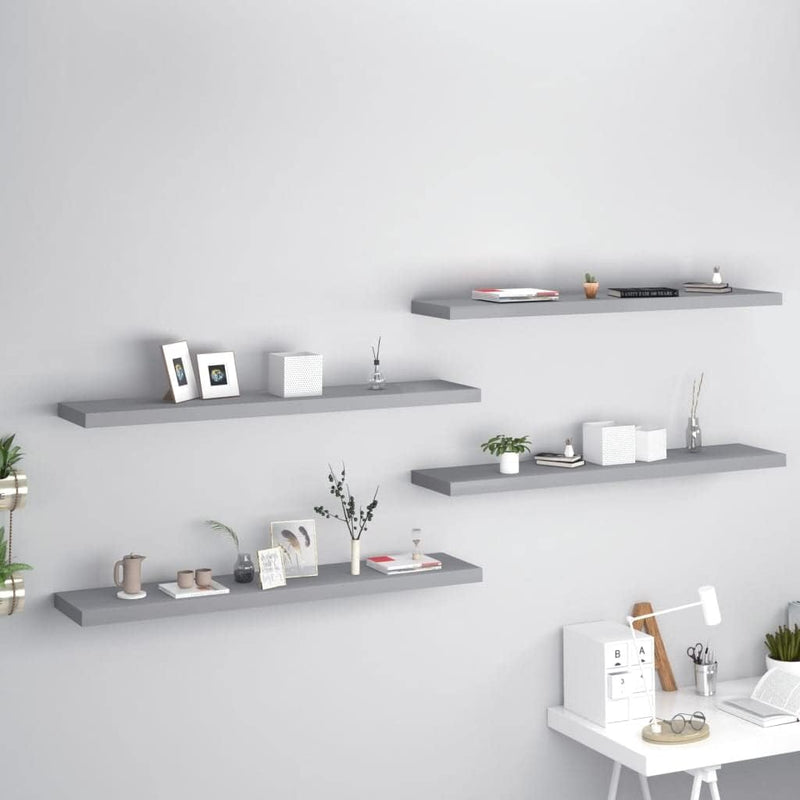 FIRBNUS 4 STK. 120x23,5x3,8 cm Floating Wall Shelf Schweberegal Hängeregal Regale Wandregale Regalbo