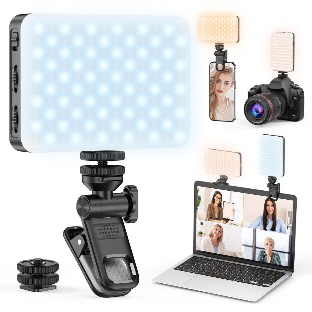 120 LED Selfie Licht, 3 Lichtmodi Handy Selfie Licht mit Clip, Tragbares Beauty Licht für Handy, Kam