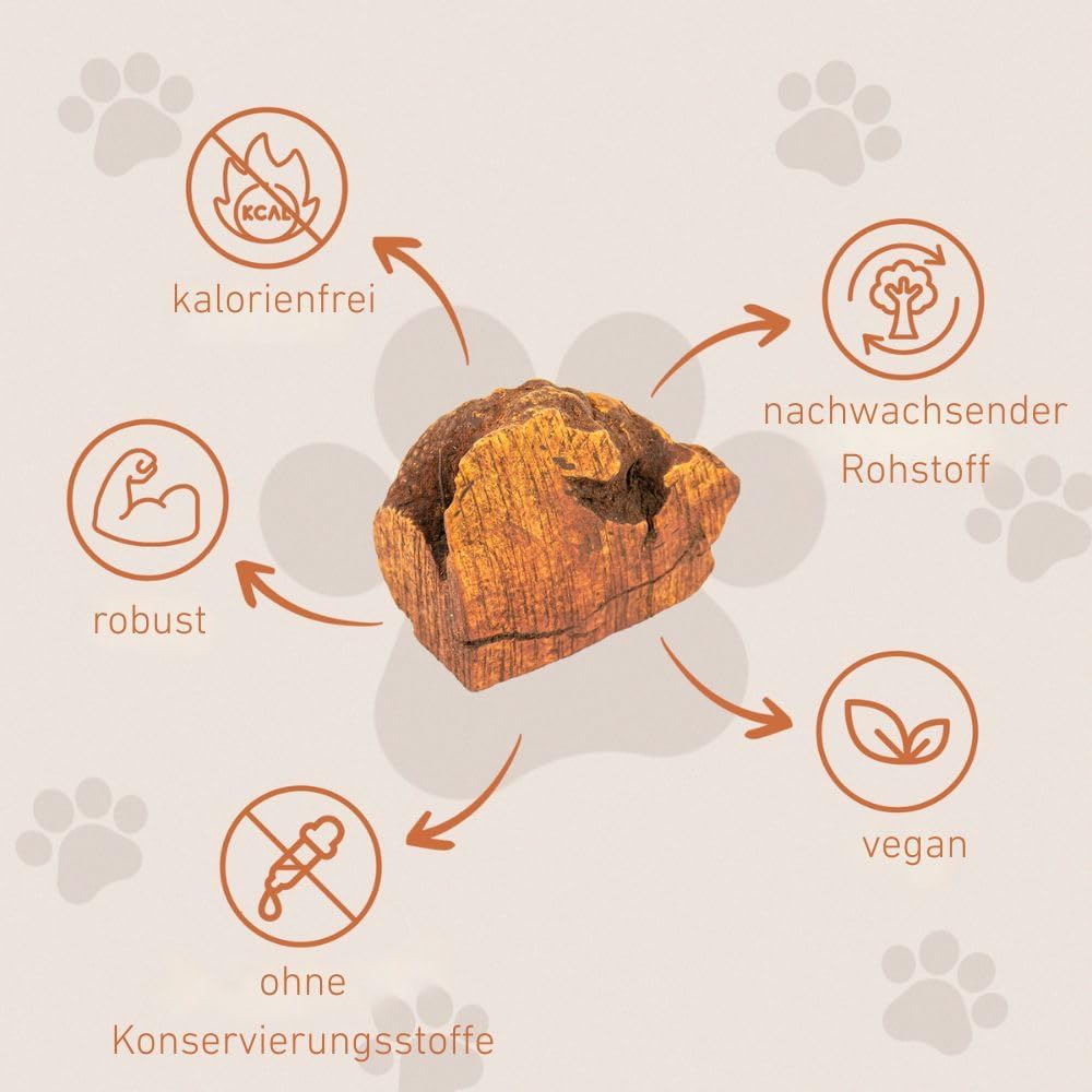 Wildfang® 3 Kauwurzel Hund (Grösse M) – Natürliches Kauholz aus Baumheide – Langlebiges & splitterfr