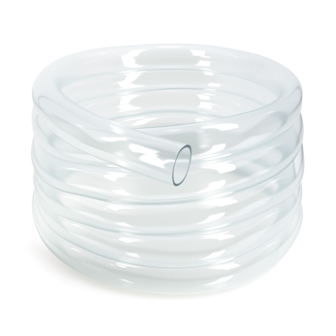 Flexibler PVC-Schlauch 22 x 24 mm, transparenter Kunststoffschlauch 5 Meter, dünnwandiges Rohr mit 1