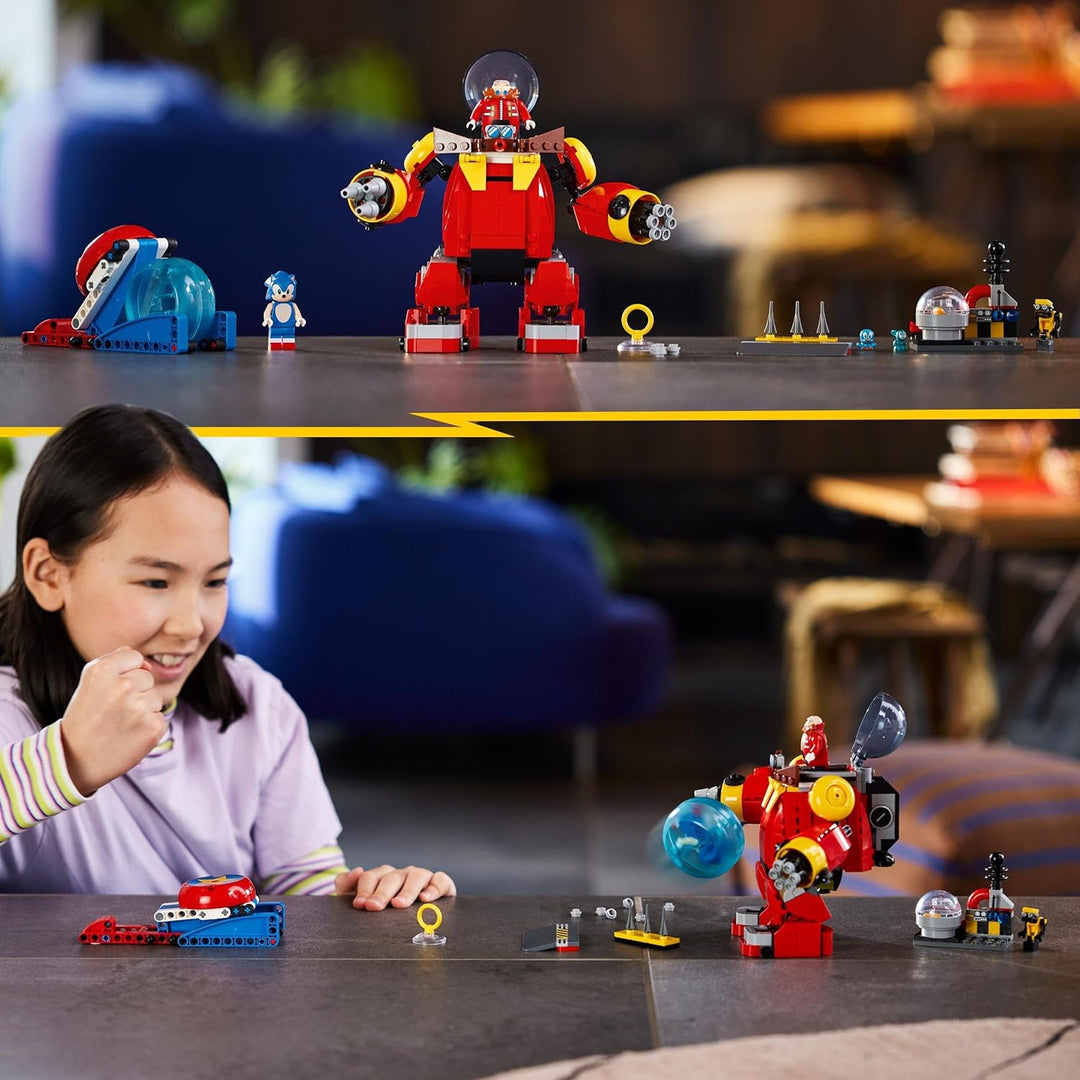 LEGO 76993 Sonic The Hedgehog Sonic vs. Dr. Eggmans Death Egg Robot-Spielzeug für Kinder, Mit Sonics