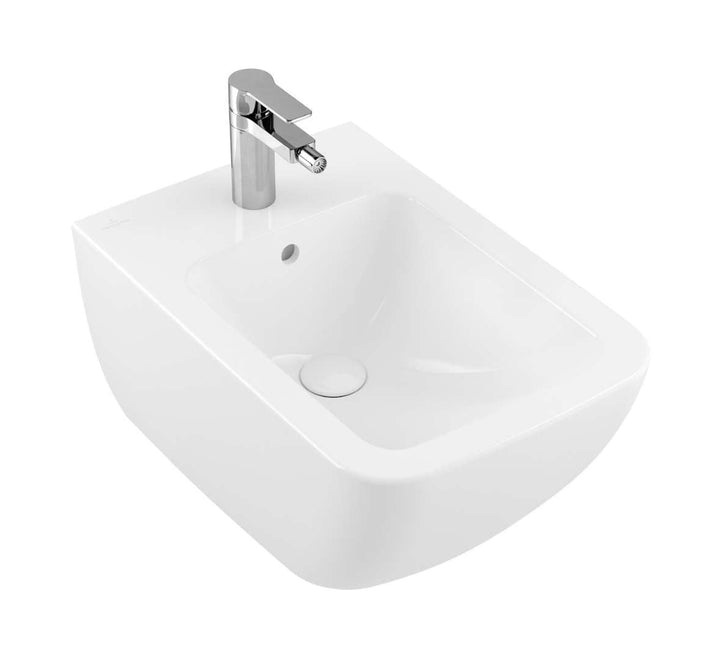 V&B Wand-Bidet VENTICELLO 37,5x56cm, m HL, m Überlauf, weiss C-plus